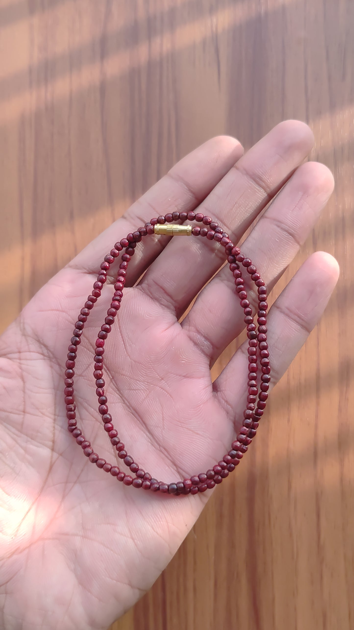 Lal Chandan Kanthi Mala | Red Sandalwood | PGL Certified