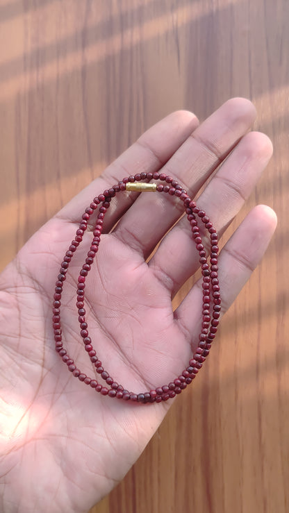 Lal Chandan Kanthi Mala | Red Sandalwood | PGL Certified