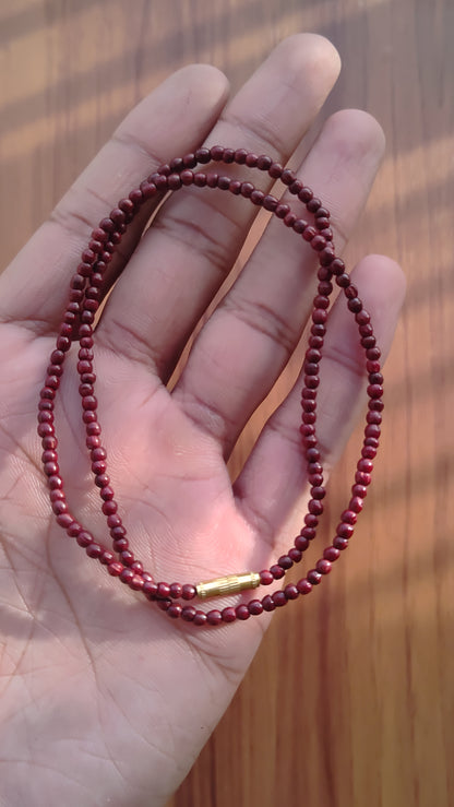 Lal Chandan Kanthi Mala | Red Sandalwood | PGL Certified