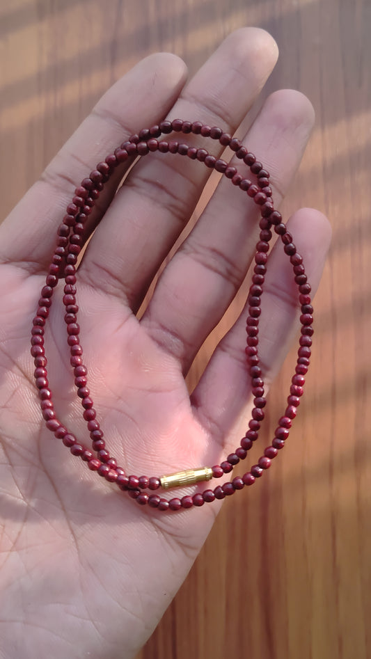 Lal Chandan Kanthi Mala | Red Sandalwood | PGL Certified