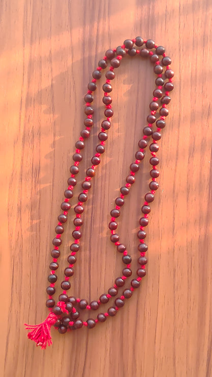 Lal Chandan Jap Mala | Red Sandalwood | PGL Certified