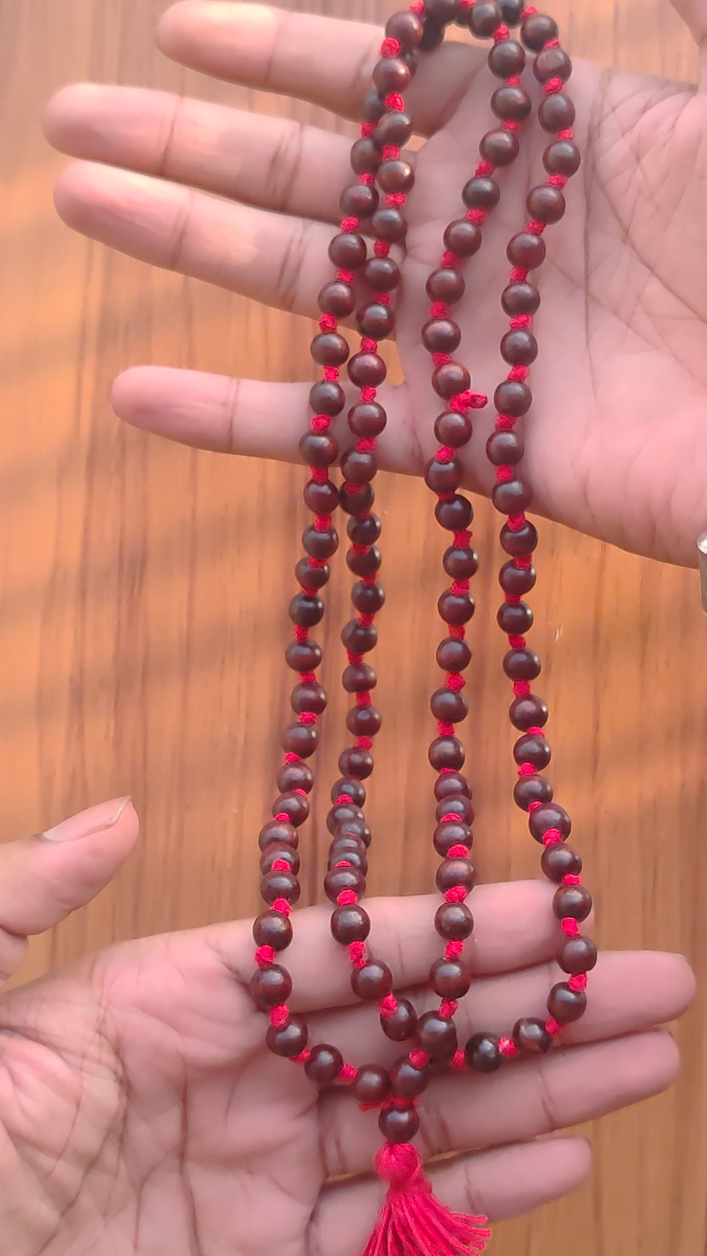 Lal Chandan Jap Mala | Red Sandalwood | PGL Certified