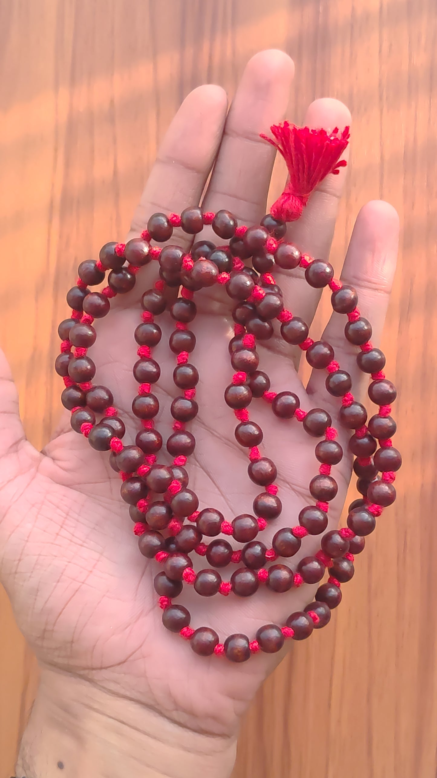 Lal Chandan Jap Mala | Red Sandalwood | PGL Certified